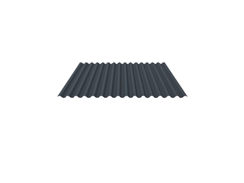 Polyester Coated Slate Blue 14/3 Corrugated Roof Sheet 0.5mm (Exact Cut)
