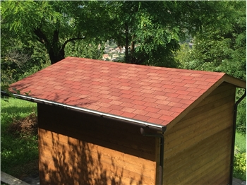 RoofPro Red Square Shed Roof Shingles - Pack of 16/2.38m2