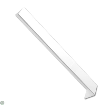 White Square Reveal Liner Fascia Corner External (300mm)