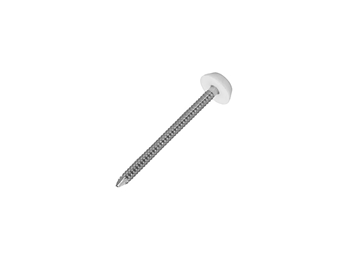 50mm White Plastic Headed Nails- Pack of 100