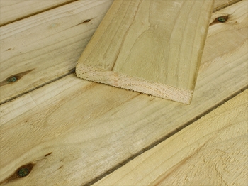 Green - Rough Sawn Treated Timber (8" x 1")