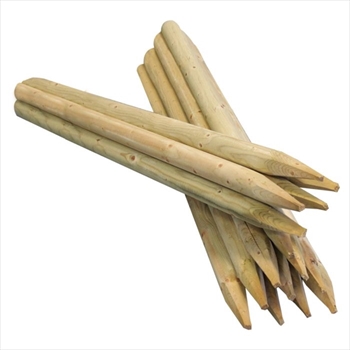 Machine Round Pointed Timber Poles (60mm)