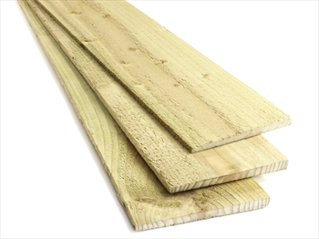 Treated Green Feather Edge Board (2400mm) 