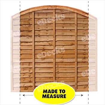 Arch Overlap Fence Panel (Made to Measure)
