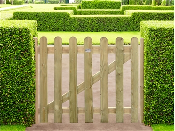 Round Top Picket Gate (0.9m x 1.2m)