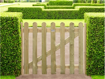 Round Top Picket Gate (0.9m x 0.9m)