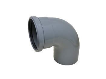 Grey Soil Pipe Bend 110mm Single Socket (90 Degrees)