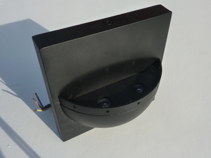 Robus Wall Light IP44 - Black With Blue LED