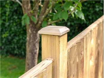 Treated Flat Fence Post Cap 75mm x 75mm x 25mm (3" x 3" x 1")