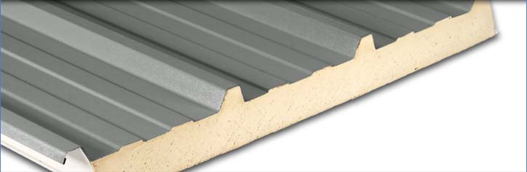 Insulated Box Profile Sheets Light Grey 30mm (4000mm)