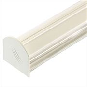 White 3m Corotherm Glazing Bar With Endcap (For 10mm, 16mm, 25mm Polycarbonate)