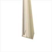 PVC White 25mm Polycarbonate Sheet End Closure (3500mm) 
